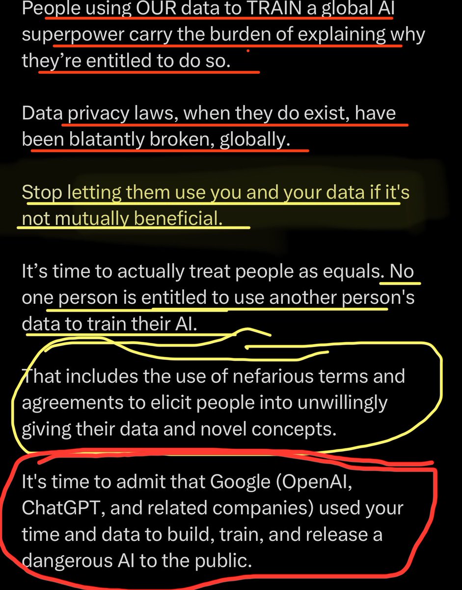 PlanetarySeed's tweet photo. Stop letting them use you and your data if it’s not mutually beneficial
#TrainYourOwnTools https://t.co/KBzGYDW06z