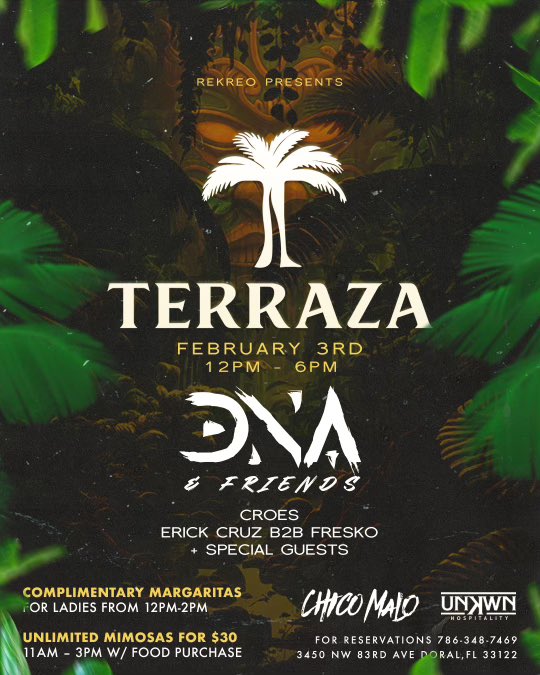 DNAofficials's tweet photo. DNA &amp; Friends this Saturday at Chico Malo! Pull up, we got some Special Guests coming through! Ticket link in bio 🎟️ https://t.co/ZtSSUP697a