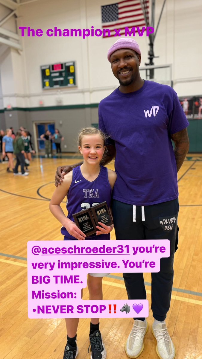WolvesDen_4's tweet photo. @AceSchroeder31 was unbelievable in the championship game with 21points! 5th Grader playing against middle schoolers‼️ MVP‼️ KEEP GOING ACE‼️🐺💜🏀 https://t.co/2XiWv6Ytcw