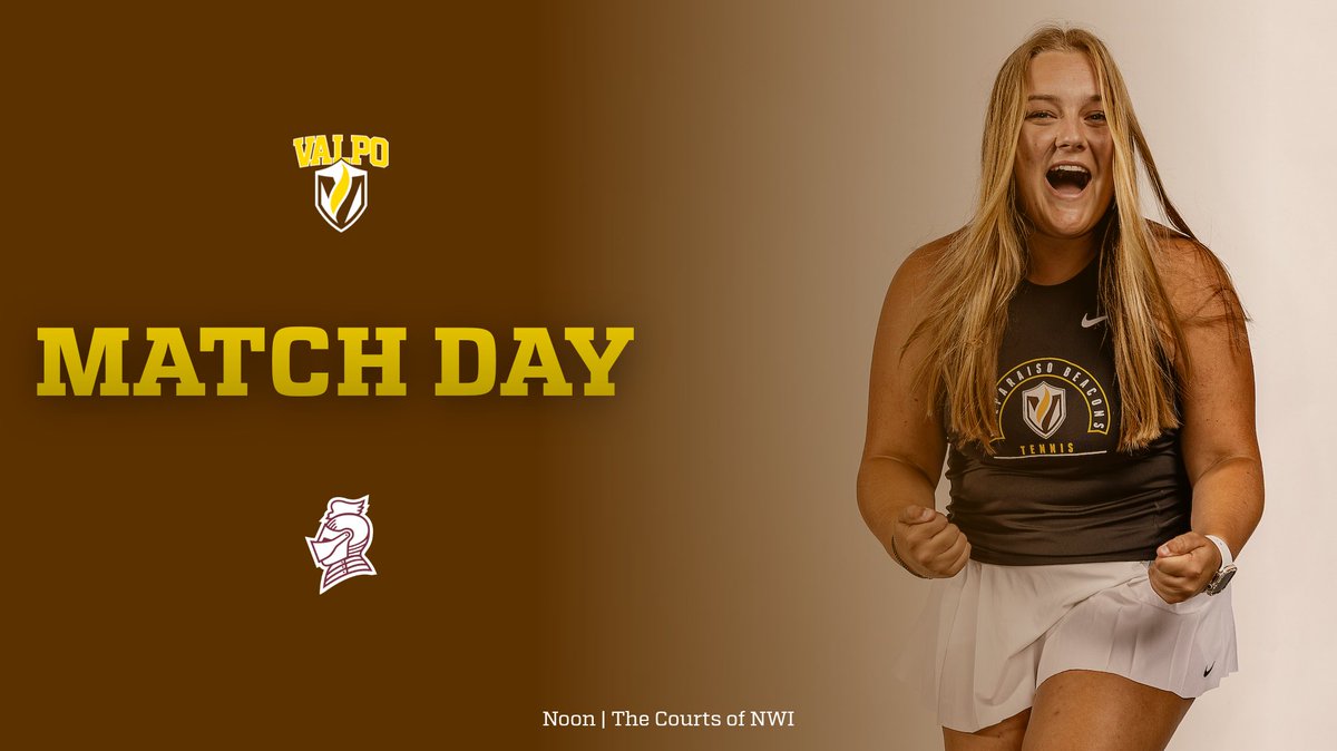 Pumped for home tennis this afternoon! 🥳 🆚: Bellarmine ⏰: Noon 📍: The Courts of NWI #GoValpo | @ValpoWT