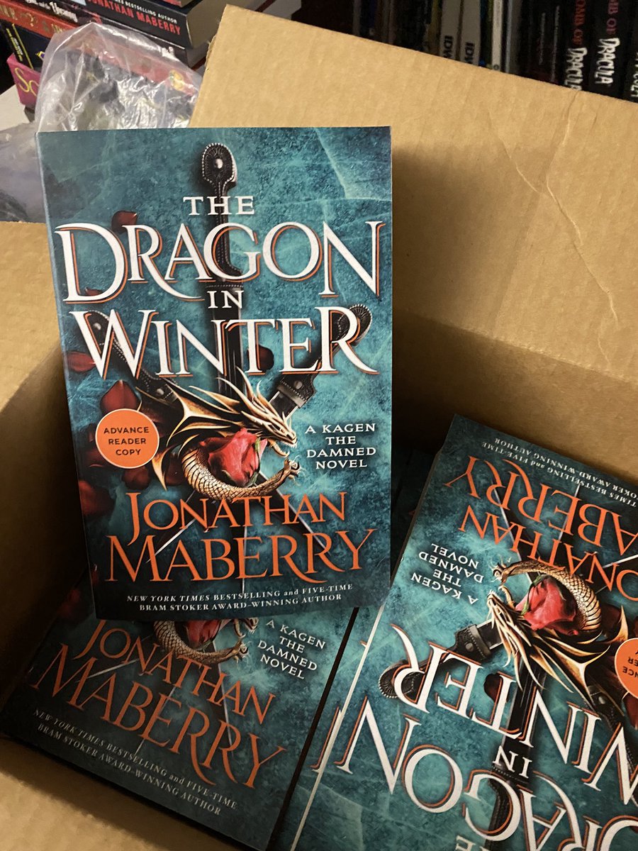 Woooot!!! Just got advance review copies of the final book in the KAGEN THE DAMNED trilogy. THE DRAGON IN WINTER. Due out In August! 

#epicfantasybooks #kagenthedamned #highfantasy