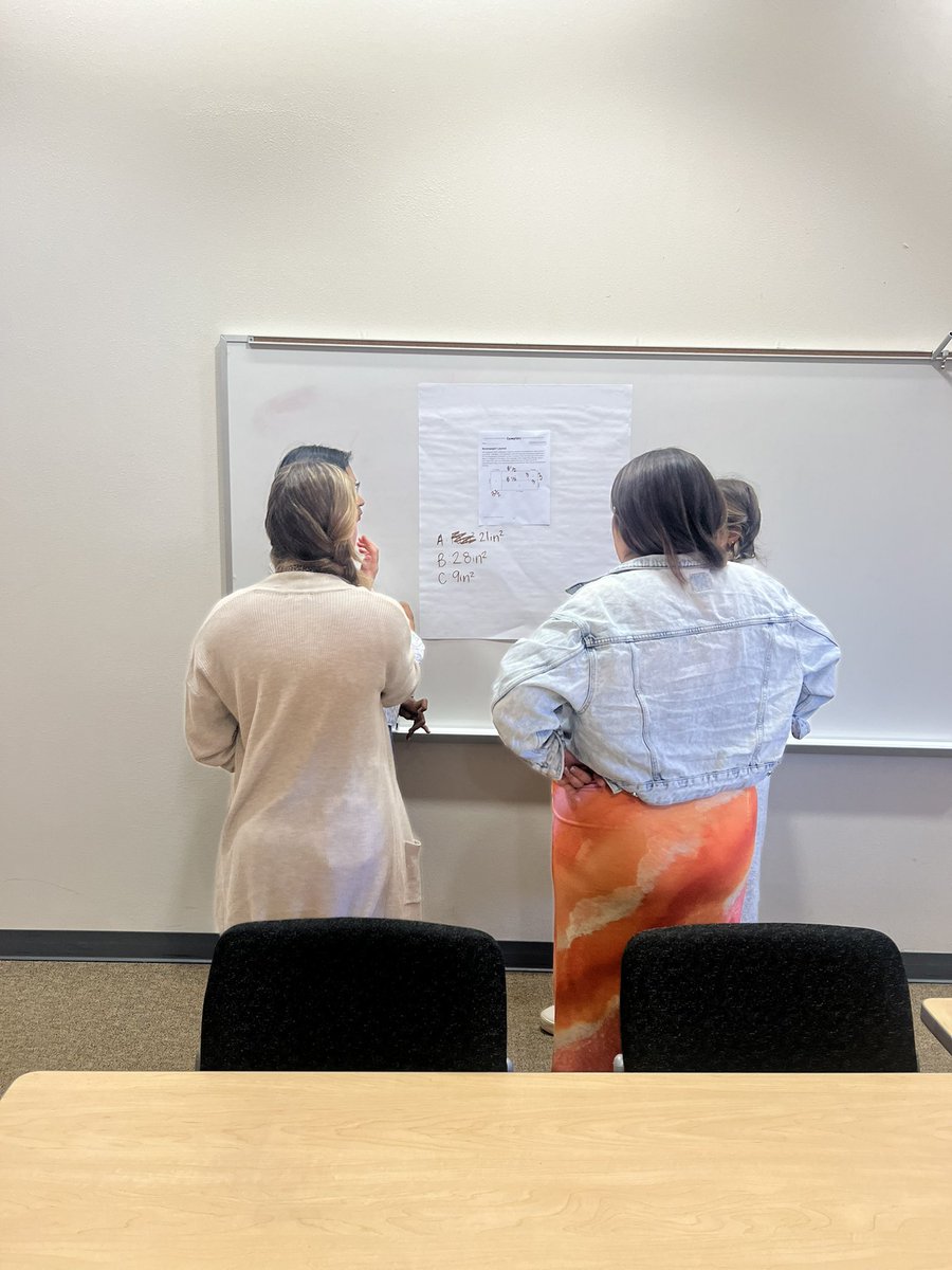 danijacksonmath's tweet photo. Challenging math tasks in the task and share structure are infectious! You should have heard the level of excitement in the room today as these 3-5 teachers solved a 5th grade @ExemplarsK12! I โค๏ธ our teachers! @IC_K8Stafford #FISDmathworkshop https://t.co/9WlLewVgBG