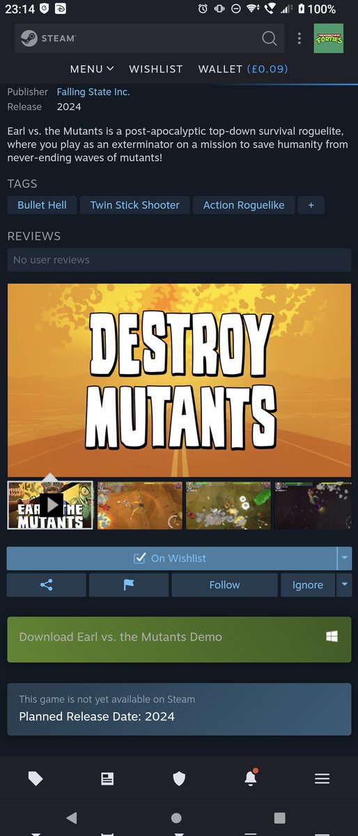 tiger5tyle's tweet photo. @SteamGamesPC @FallingState Done! Game on! https://t.co/9OzKtEK5hr