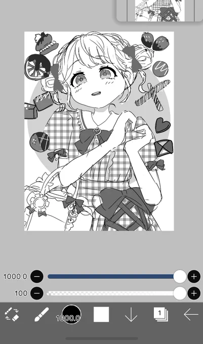 ラフできたかなー!!
チョコぉお🍫🍫 
