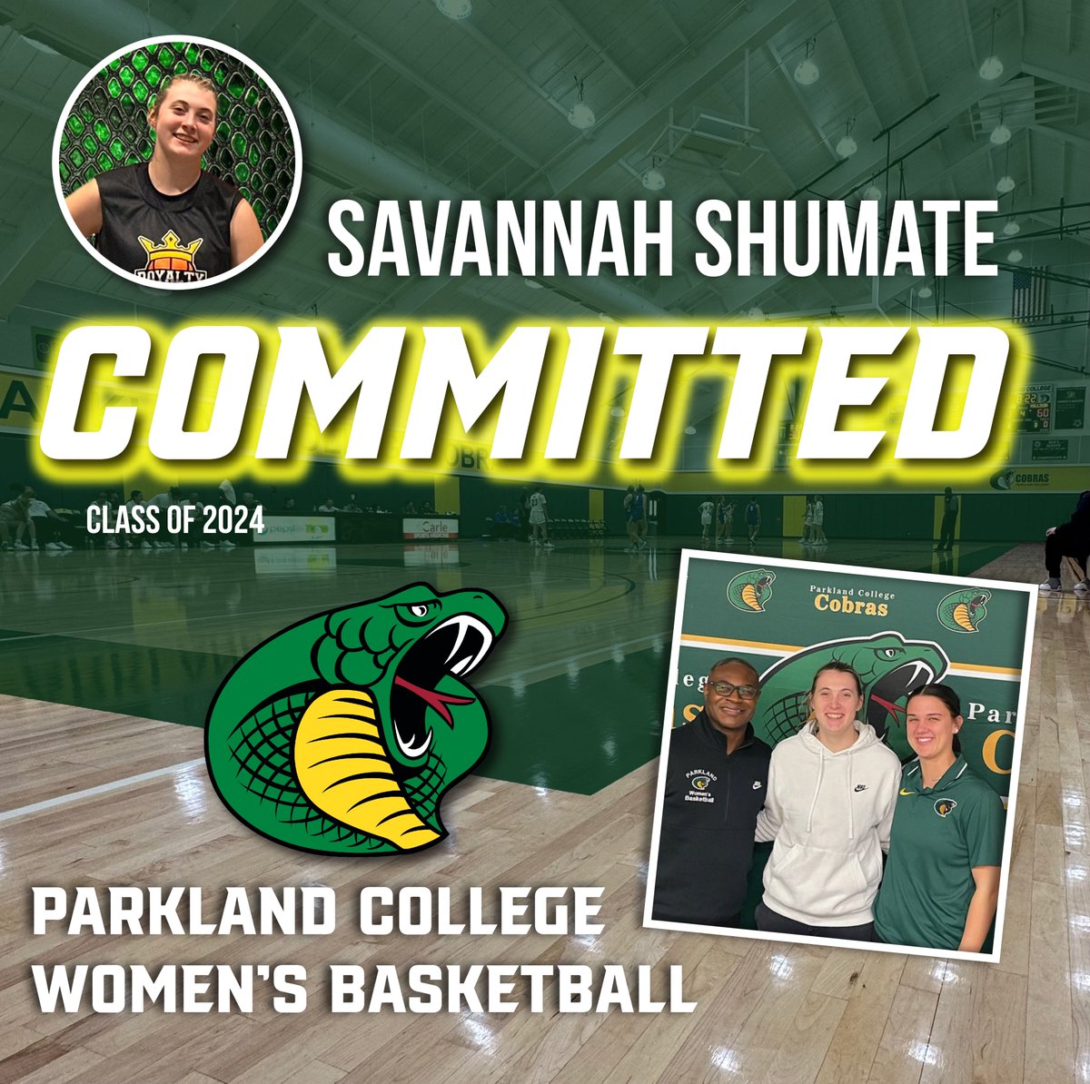 We would love for everyone to meet Savannah Shumate from Gibson City-Melvin-Sibley High School. We cannot wait for you to be a Cobra next season! Welcome to the family <a href="/savanna44929209/">Savannah Shumate</a> 
<a href="/JeanDemosthenes/">Jean H. Demosthenes</a> <a href="/Sports4daGirls/">Śports4daGirls 🥇ILLINOIS</a>