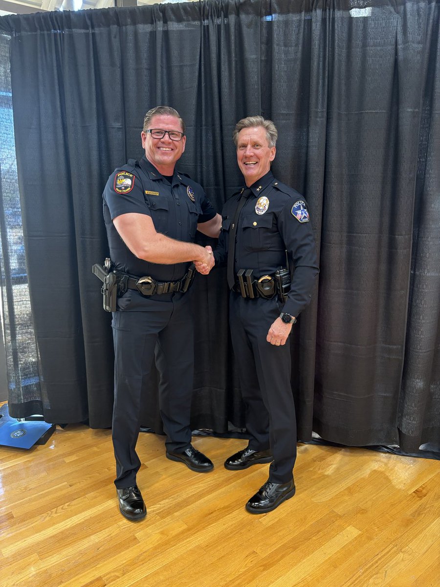 Congratulations to my good friend Steve Dye on becoming the new Chief of Police of the ⁦<a href="/allenpolice/">AllenPolice</a>⁩!  #GPPDProud