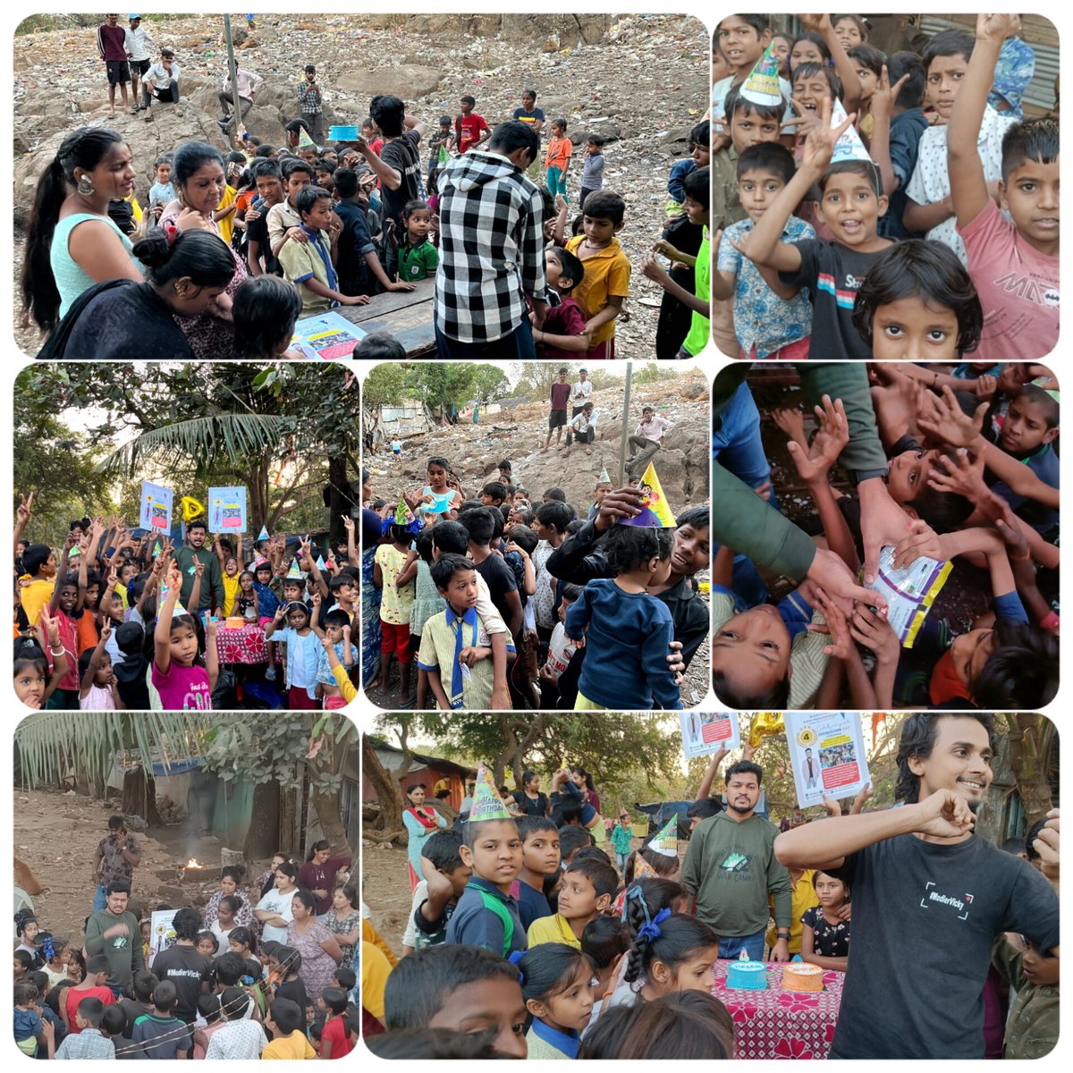 ModlerVicky1995's tweet photo. My frnd Mr. Sagar Shedge Firm @BreakComfort ®Business Registration Services 4th #Foundation Day #Celebration with unprivileged #children in Kranti Nagar, #KandivaliEast some moments my Small contribution for Great Initiative. #SpreadLove 🤗💌 #HelpChildren 💝🎉🎂#ModlerVicky 🙌 https://t.co/IGxRZbzPlt