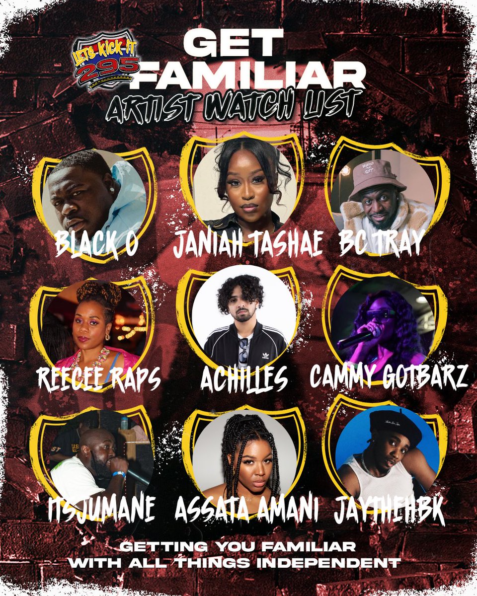 letskickit295's tweet photo. FEBRUARY “Get Familiar Artist Watch List” 
________
Featured Artist:
@_iamblacko x @janiahtashae x @_bctray x @reeceeraps x @omgachilles x @cammygotbarz x @811itsjumane x @AssataAmani x @Jaythefreak1 
🎧📺💯 https://t.co/qrBchUFyyB