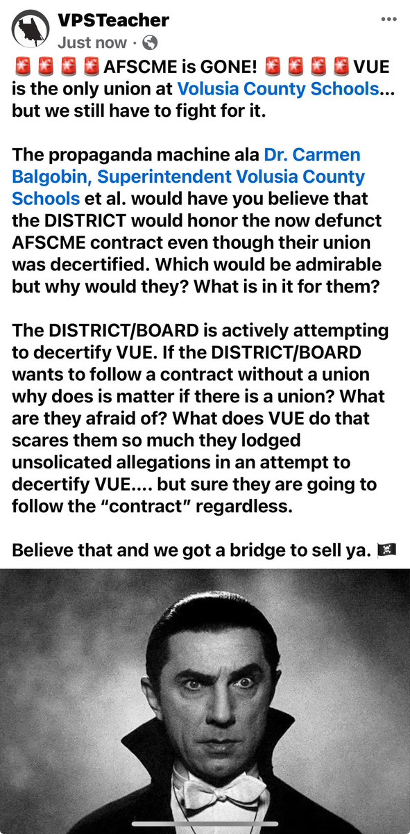 🚨🚨🚨🚨🚨AFSCME IS GONE 🚨🚨🚨🚨🚨<a href="/VUEUnion/">Volusia Educators</a> is the only union in <a href="/volusiaschools/">Volusia County Schools</a> 

👇🏾🏴‍☠️