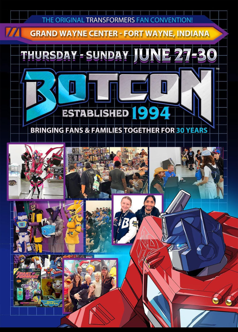 nerdragecast's tweet photo. Looks like #BotCon2024 is headed to the #MidWest this year #BotCon #Transformers #robits #robots #30thanniversary https://t.co/3155mg2CLs