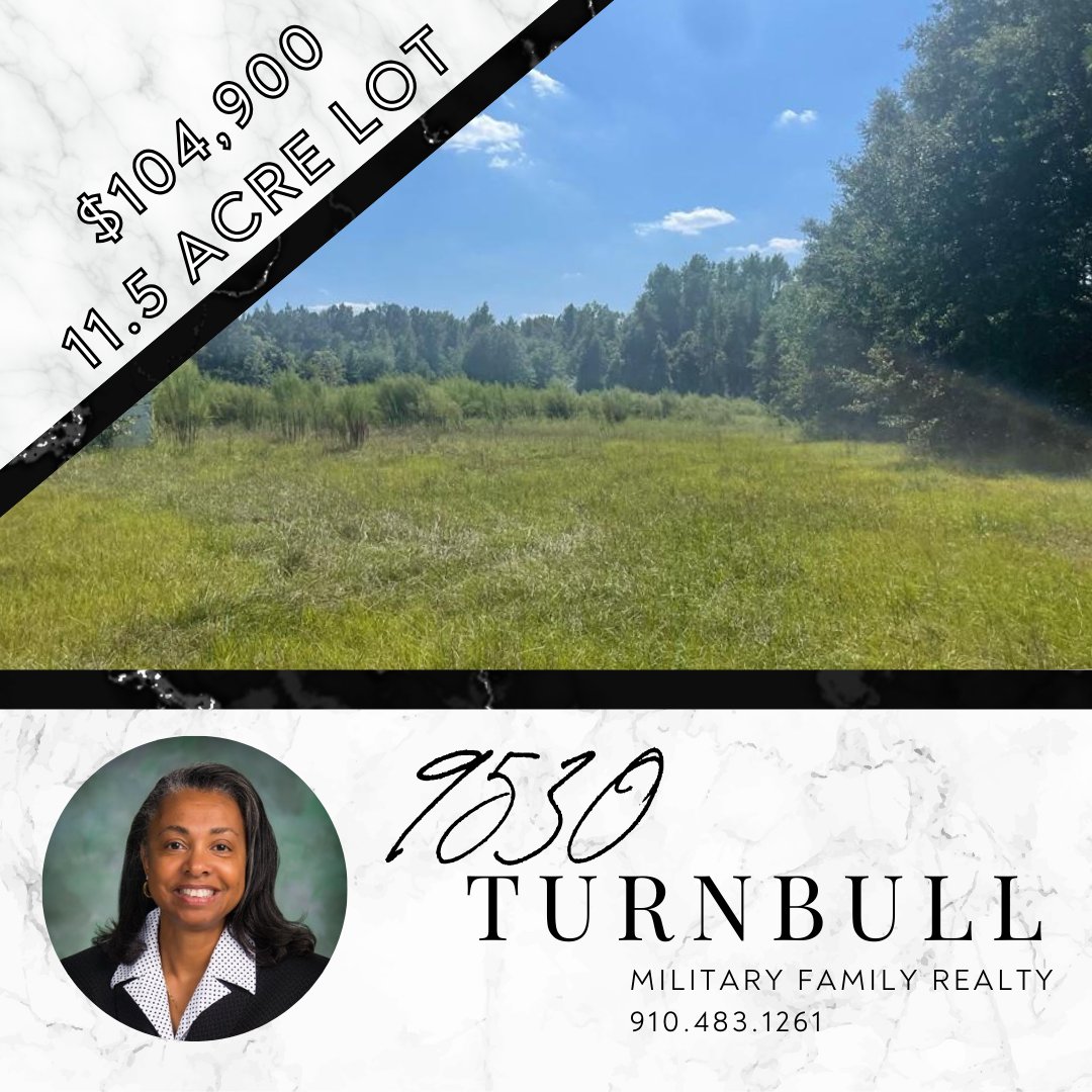 Amazing deal! This 11.5 acre lot is ONLY $104,900! Call today for more information 910.483.1261

#northcarolinaliving #northcarolinarealestate #northcarolinarealtor #fayettevillenc #fayettevillerealtor #fayettevillerealestate #raleighrealtor #raleighrealestate