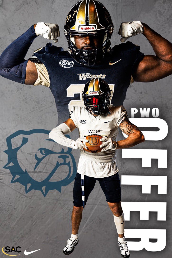 KhalidMiller06's tweet photo. #AGTG After a great conversation with @ShaedonMeadors I am blessed to receive an offer (pwo) from @WingateFb @EricDevoursney @RishawnScott @RecruitGeorgia https://t.co/OSMl8ain4B