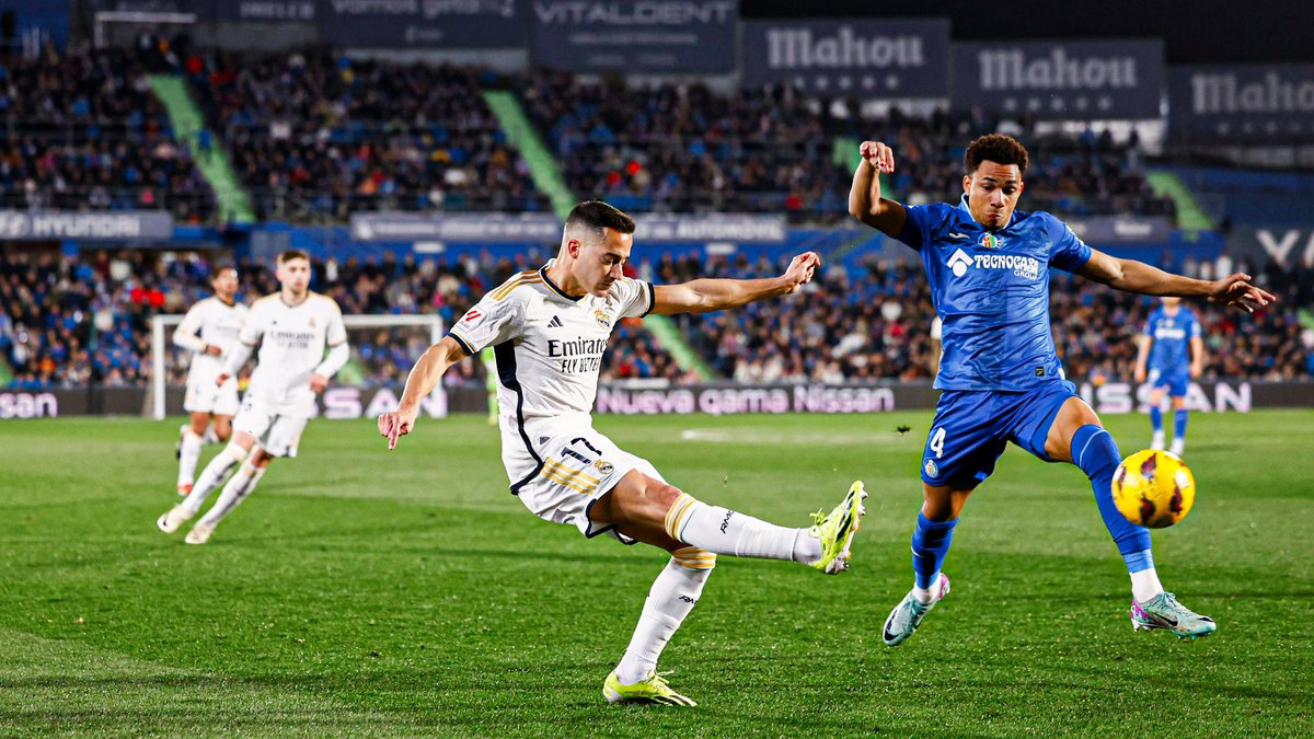 realmadrid's tweet photo. 🗣️ @Lucasvazquez9: "Hemos salido convencidos y trabajamos como bloque los 90 minutos".
#GetafeRealMadrid https://t.co/8NivH4LXjI