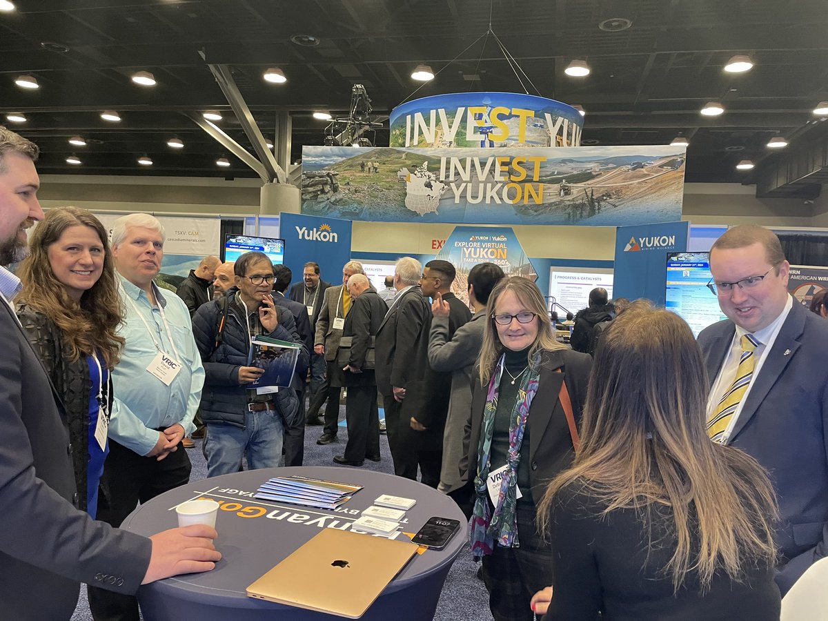 JohnStreicker's tweet photo. Roundup provides an opportunity to have face-to-face meetings with industry representatives and First Nations governments to showcase why our territory ranks as one of the most desirable mining jurisdictions in the world. https://t.co/79bUh8i3lL