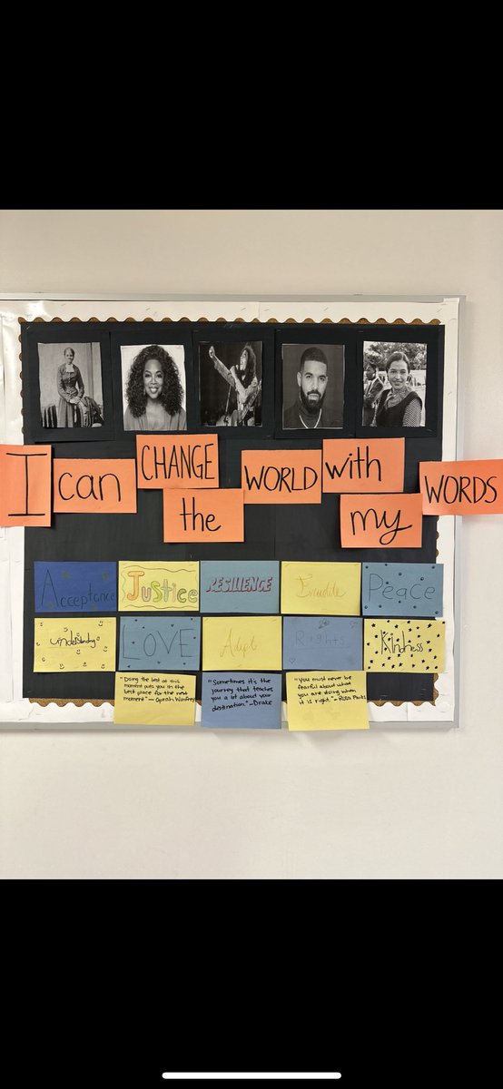 The Stingers Student Council crafted an exceptional board in celebration of Black History Month. It is centred around the empowering message: “I can change the world with my words.” 🥰✨ <a href="/PsSimcoe/">Simcoe Street PS</a>
