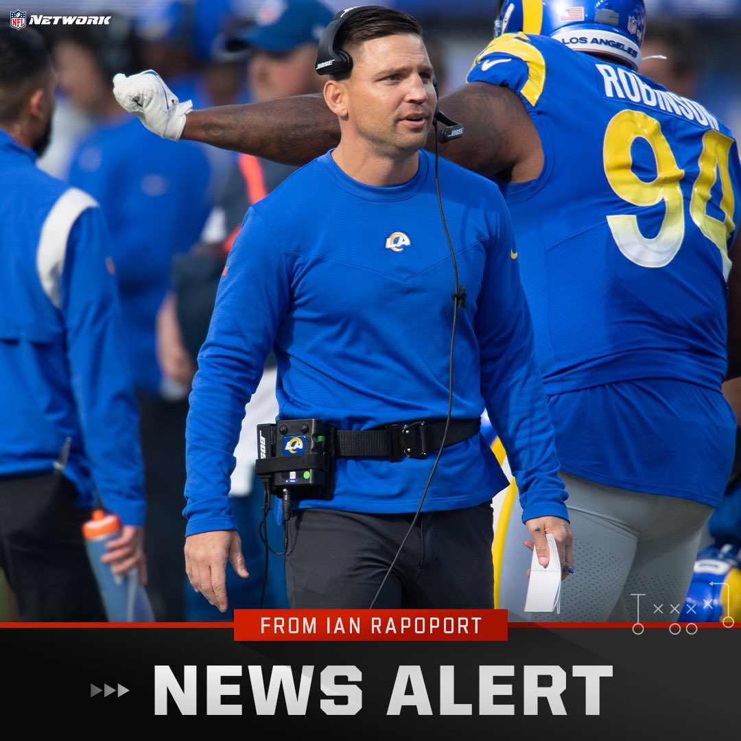 RapSheet's tweet photo. The #Rams are planning to promote pass rush coordinator and LBs coach Chris Shula to be their defensive coordinator, sources say. The grandson of Don Shula lands in a key role. https://t.co/aNVCDYWHtW