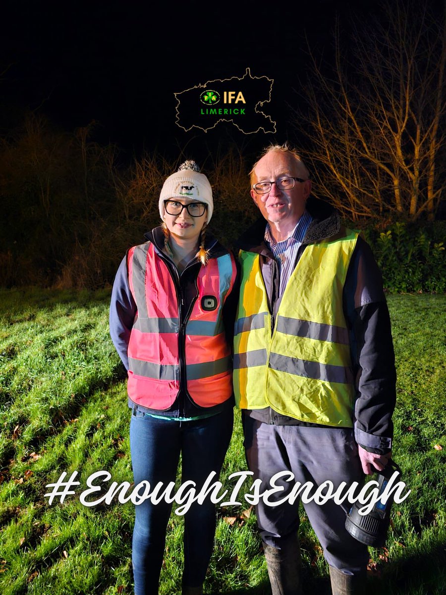 CrowleyLouise's tweet photo. Limerick Farmers saying #EnoughIsEnough! 

We have shown huge support for our fellow European farmers and sent a message to our government that we aren’t happy. We are frustrated and we can rally the support, even during the calving &amp; lambing season. 

#LimerickIFA @IFAmedia https://t.co/jHBHT4cQcs