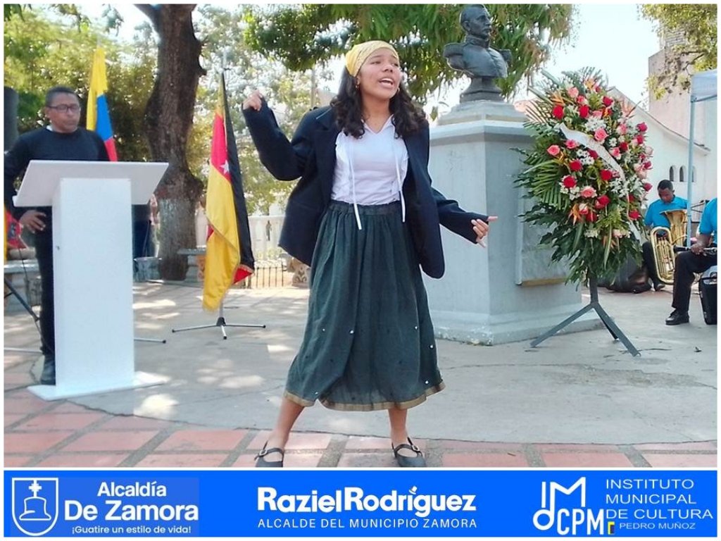 Imcguatirezamo's tweet photo. 01/Febr/24: La Alcaldía de Zamora conmemoró el Natalicio del epónimo del Municipio con una parada de la Policia y Bomberos, ofrenda floral, el monólogo "Zamora Vivo" y se recibió en donación un retrato de Ezequiel Zamora por parte de la Asociación de Escritores del Estado Miranda https://t.co/WXTMIUwsYF
