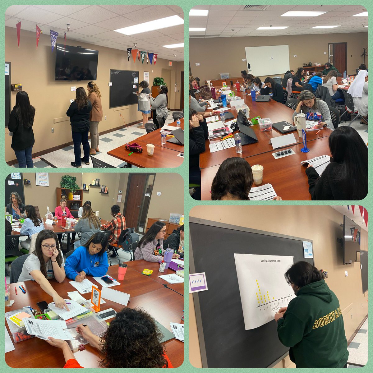 🎉🤓🧮 Today, Grade 3-4 teachers participated in our last ETP session of the school year. We unpacked standards, explored standard clarifications, worked with math toolkits, discussed vertical alignment, &amp; explored workstations! #pisdmathchat