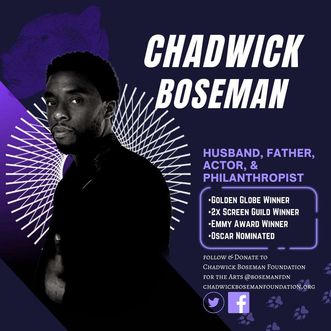 #BlackHistoryMonth Heroes- Day 1
 
In our first post we'd like to celebrate Chadwick Boseman. A HBCU Alum whose determination &amp; versatility were showcased on &amp; off screen.  

Please consider supporting his foundation <a href="/bosemanfdn/">Chadwick Boseman Foundation for the Arts</a> that helps the next generation of artists. 🎨