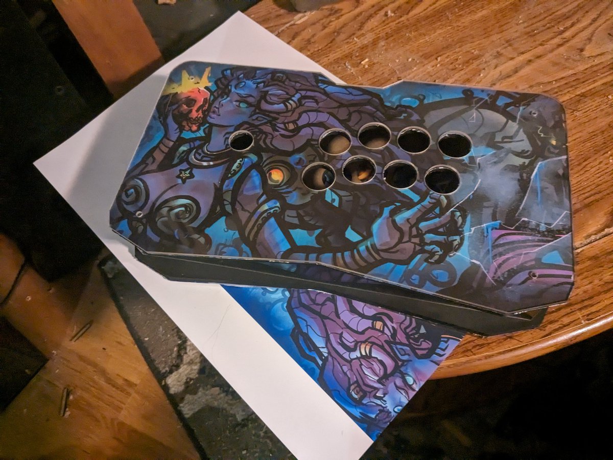 trel5566's tweet image. It's been a really long journey. But I'm happy to say the first ever  "dreadnought" my custom fight stick case is done. I should have kits and full builds for sale soon. For those that are interested.