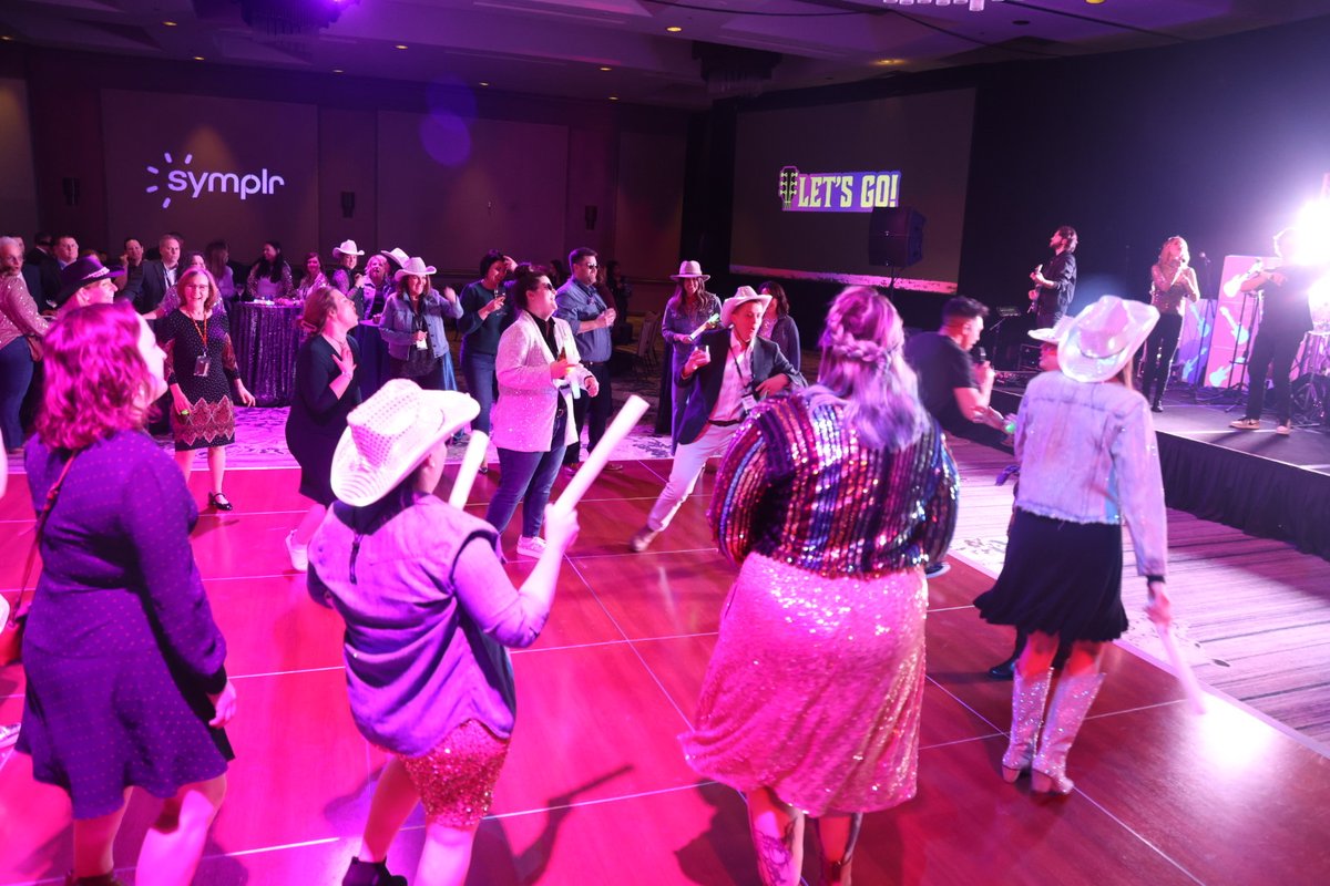 symplr's tweet photo. Reliving the magic of day 2 at our #SalesKickOff in Nashville! Team recognition, motivating moments, and epic dance moves - the perfect recipe for success!
#DreamTeam #LetSKO https://t.co/kzkd4W0XsK