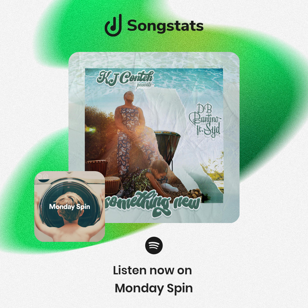 @dbbantino Damn! Just saw that your track "Something New" got added to the editorial playlist 'Monday Spin' with over 24.4K Followers on Spotify! Find even more awesome insights on Songstats.