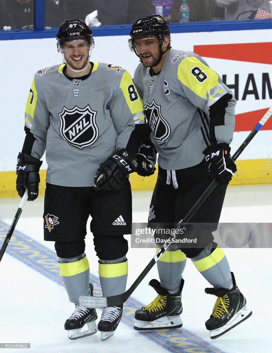 sibneycrombsy's tweet photo. Getty images has a million pics of Sid and Ovi having the time of their lives together at the All-Stars. https://t.co/GqHLoGOnJ3