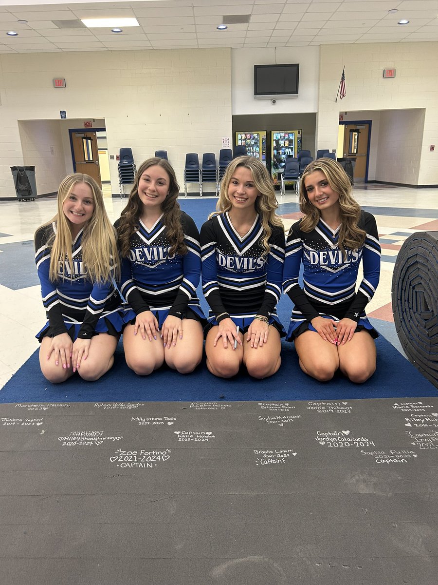 Had our seniors sign the mats today! <a href="/HHSdevilsports/">Hammonton Blue Devils Athletics</a>
