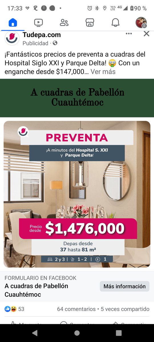 NegreteVictor's tweet photo. ¿Cómo se atreven a vender departamentos de 37 m2? ¿Mientras te estás bañando aprovechas y cocinas? ¿O cómo? https://t.co/rA9THIasec