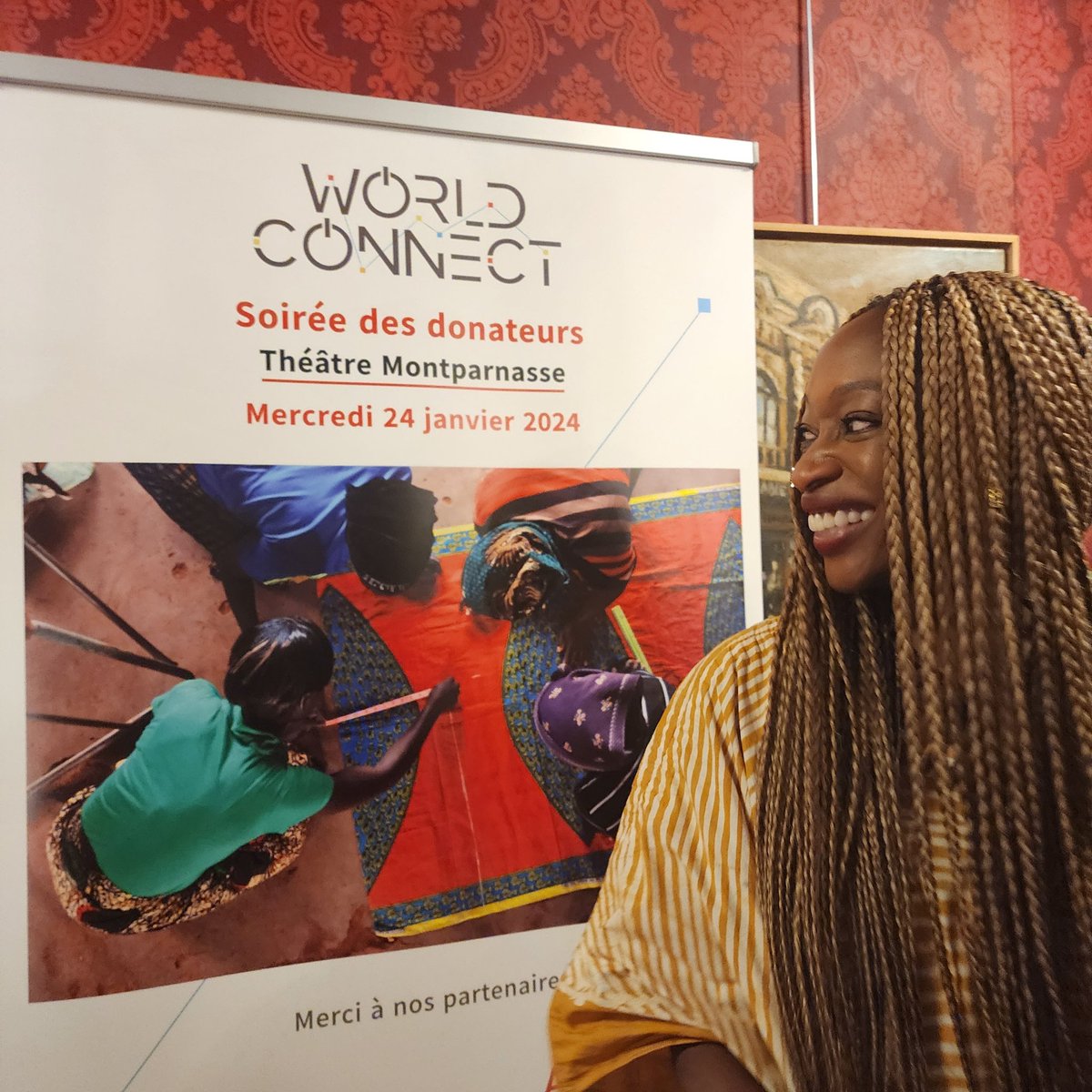WorldConnectUS's tweet image. Oh what a night! 400+ people gathered for World Connect&apos;s first soiree in Paris! Thank you to our guest of honor @HafsatKIND! #powerinside #shiftthepower #locallyleddevelopment