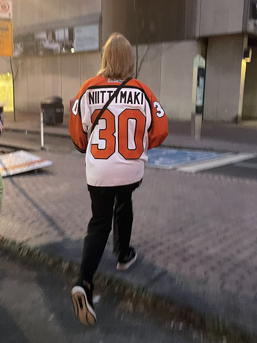 PeteAbels's tweet photo. Most bizarre jersey of the weekend already determined @wyshynski https://t.co/e42pF71r19