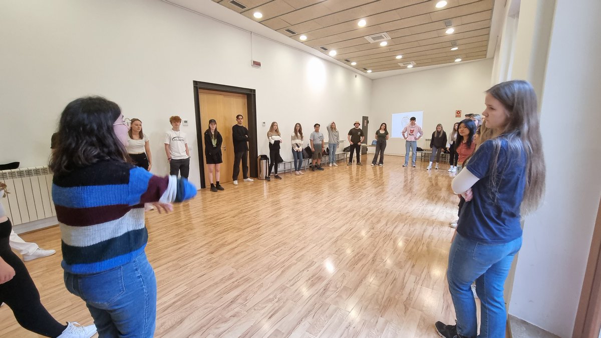 Learning how to dance the Sardana! <a href="/StBrigidsSch/">St. Brigid's School, Denbigh</a> ##brigidinesinbarcelona