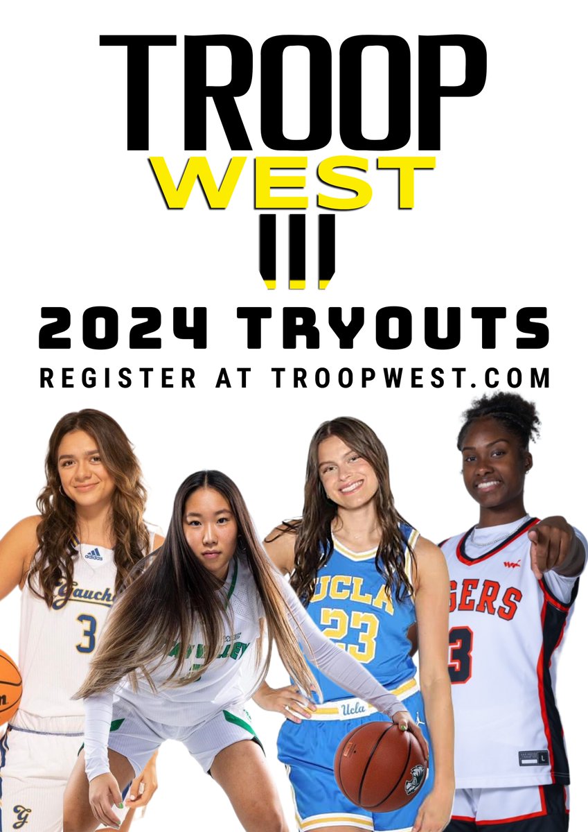 2024 Tryout Registration is Now Open!! Go to troopwest.com or use the link below. Grades 7-11. Register Early for Discount. troopwest.com/event-details/… @MattyK31 @hoopers4dayz @SelectEventsBB