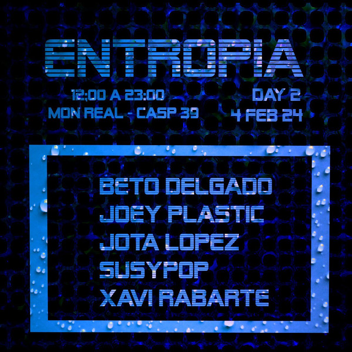 bienvenides al mundo real, fin de semana galáctico con:
- #CabaretTravesi, viernes 2/2, de 20h a 00h #CabaretDragKing #CabaretQueer
- #RealUnreal, sábado 3/2, de 15h a 22h, #DrumAndBass hosted by Furney &amp; Lady Emz
- #Entropía, domingo 4/2, de 12h a 23h, taller música electrónica