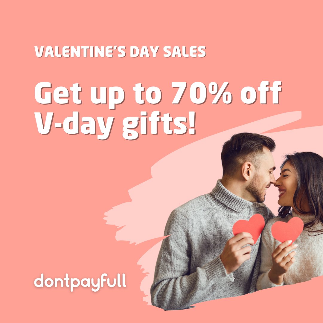 Love is in the air, and so are the savings! This Valentine's Day, treat your loved ones (or yourself) with perfect-priced gifts. Hurry, VDay Sales won't last forever ✨💖✨: dpf.to/valentines-day… #DontPayFull #Shopping #ValentinesDay #Deals #SaveMoney #Coupons #Sales #Offers