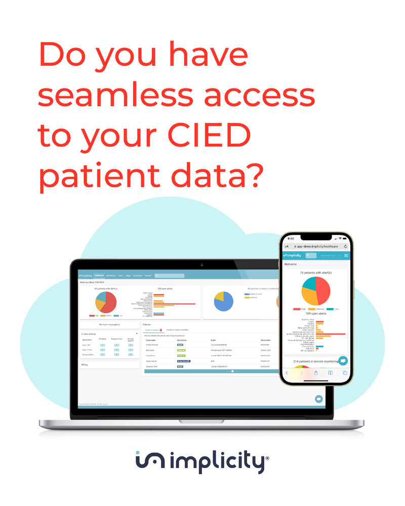 Continuous care is an expectation! #Implicity rises to the occasion by providing access and connectivity Anywhere, Anytime, on Any Device, ensuring immediate responses and timely updates.
bit.ly/3ST0Kcs

#EPeeps #Electrophysiology #CIED #remotepatientmonitoring