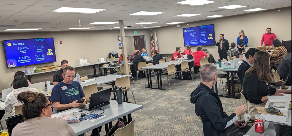 SBCSS_EdTech's tweet image. @CSforALL  SCRIPT Training at West End Educational Service Center. Thank you to @CJUHSD and @AltaLomaSchools for participating! 
Special thank you to @chaix_mike @MrDAlcala @mrs_lmunoz for sharing your CS Story! #ComputerScienceforAll #SystematicImplementation