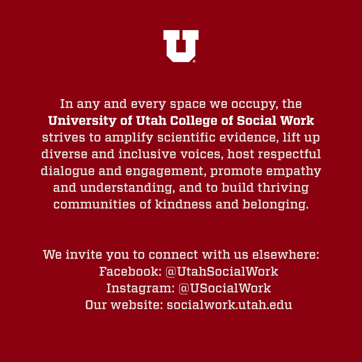 Why the University of Utah College of Social Work is Disengaging from X (Twitter): socialwork.utah.edu/interaction/po…