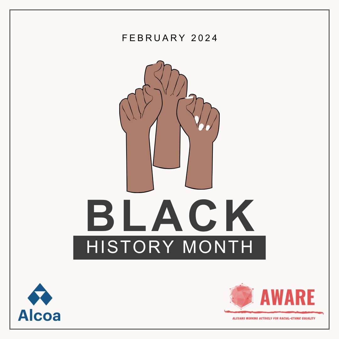 During #BlackHistoryMonth, we honor the incredible contributions from the African American community. Part of that legacy is shown in #Alcoa's group AWARE (Alcoans Working Actively for Racial-Ethnic Equality). Learn how we're fostering an #everyoneculture: bit.ly/3ul61Q3