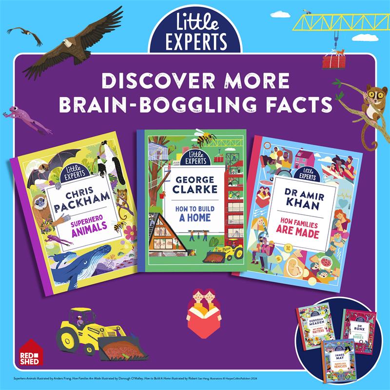 ElizabethCrowdy's tweet photo. Happy pub day to the latest little experts! @ChrisGPackham @MrGeorgeClarke @DrAmirKhanGP https://t.co/mEKVfVfIHx