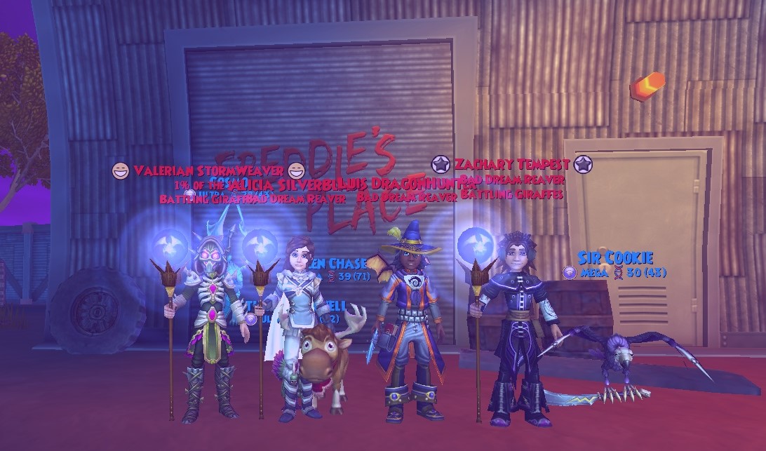 HermicksYT's tweet photo. Bad Dream Reaver Gang #WorldsFirstNightmare event Myth done! #wizard101 https://t.co/7tLyiO7h1A
