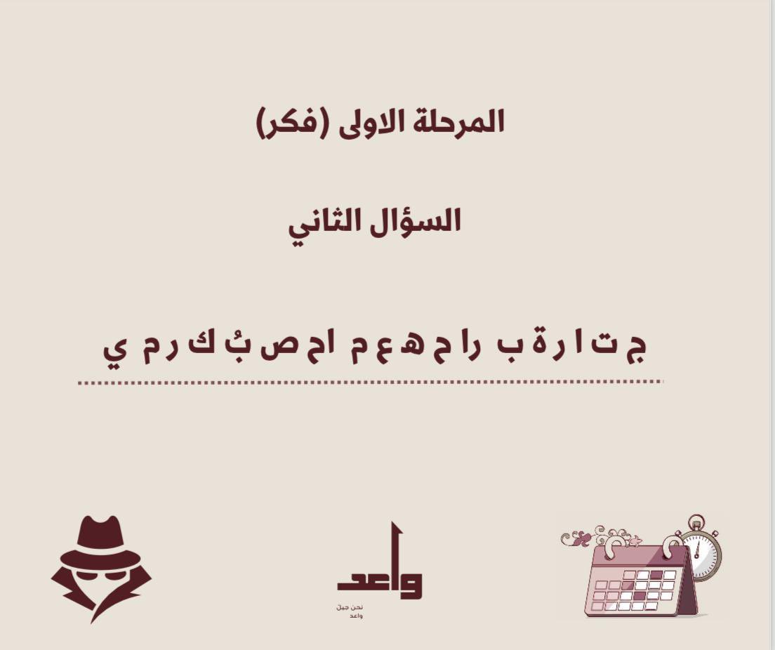 '

💭
كانت أُولى المحطات هنا تعريف بأحد المبادرات التي ستُقام بطريقة مشوقة
تم إرسال الصورتين للفريقين لإستنباط فكرة المباردة من الحروف المُبعثرة .