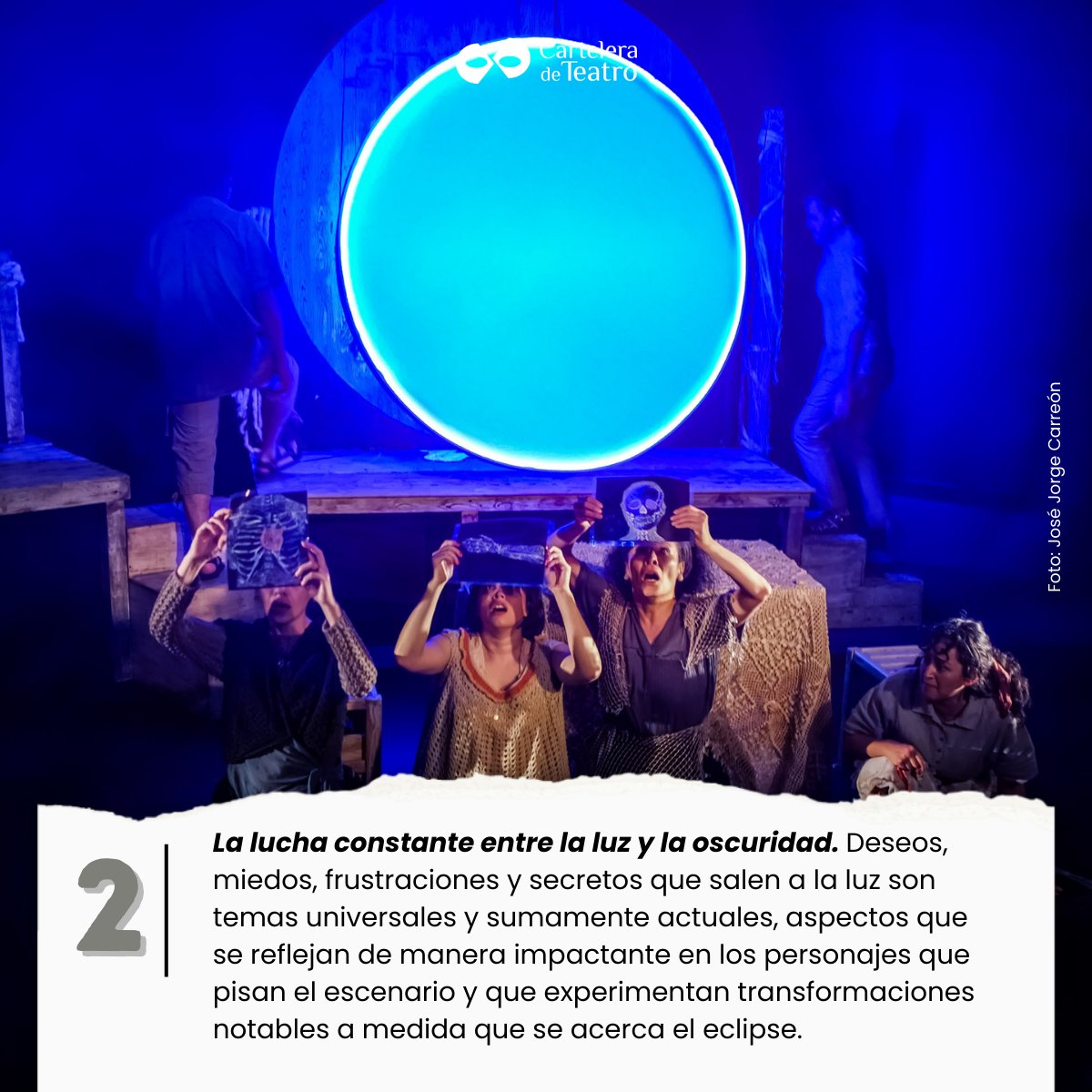elteatrocdmx's tweet photo. Aquí te damos 3 #razones para que te lances a ver #ElEclipse de #CarlosOlmos @CaracolaPro  @teatrounam 
📅 J-D, hasta 2 de marzo
📍 #TeatroSantaCatarina
🎫General $150
Texto completo: https://t.co/wtU2xbNnYC https://t.co/jCeLMPLtFM