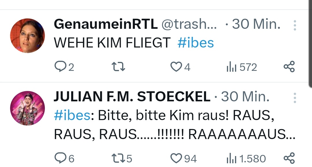 CS__03's tweet image. Einigkeit in der TL! 🤣 #ibes
@JULIANSTOECKEL @trashtvqueen