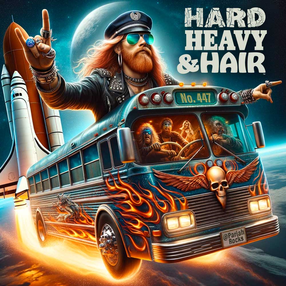 rockn.me/hhh447 LISTEN FREE ON-DEMAND to “Party Bus to Outer Space” - The Hard, Heavy & Hair Show with Pariah Burke no. 447 #80srock #classicrock #glammetal #guitar #hardrock #heavymetal #metal #metalband #metalgirl #metalhead #rockstar #bonjovi #spaceman