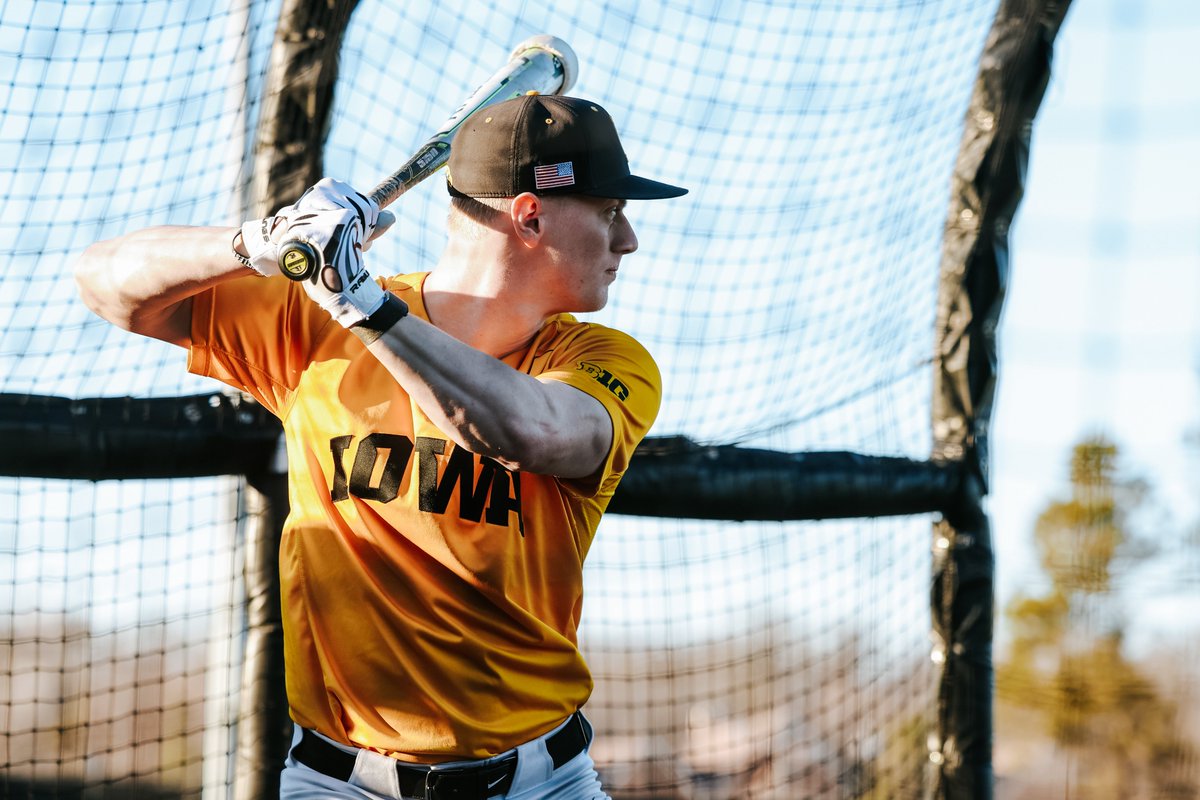 We play baseball this month. 

#Hawkeyes
