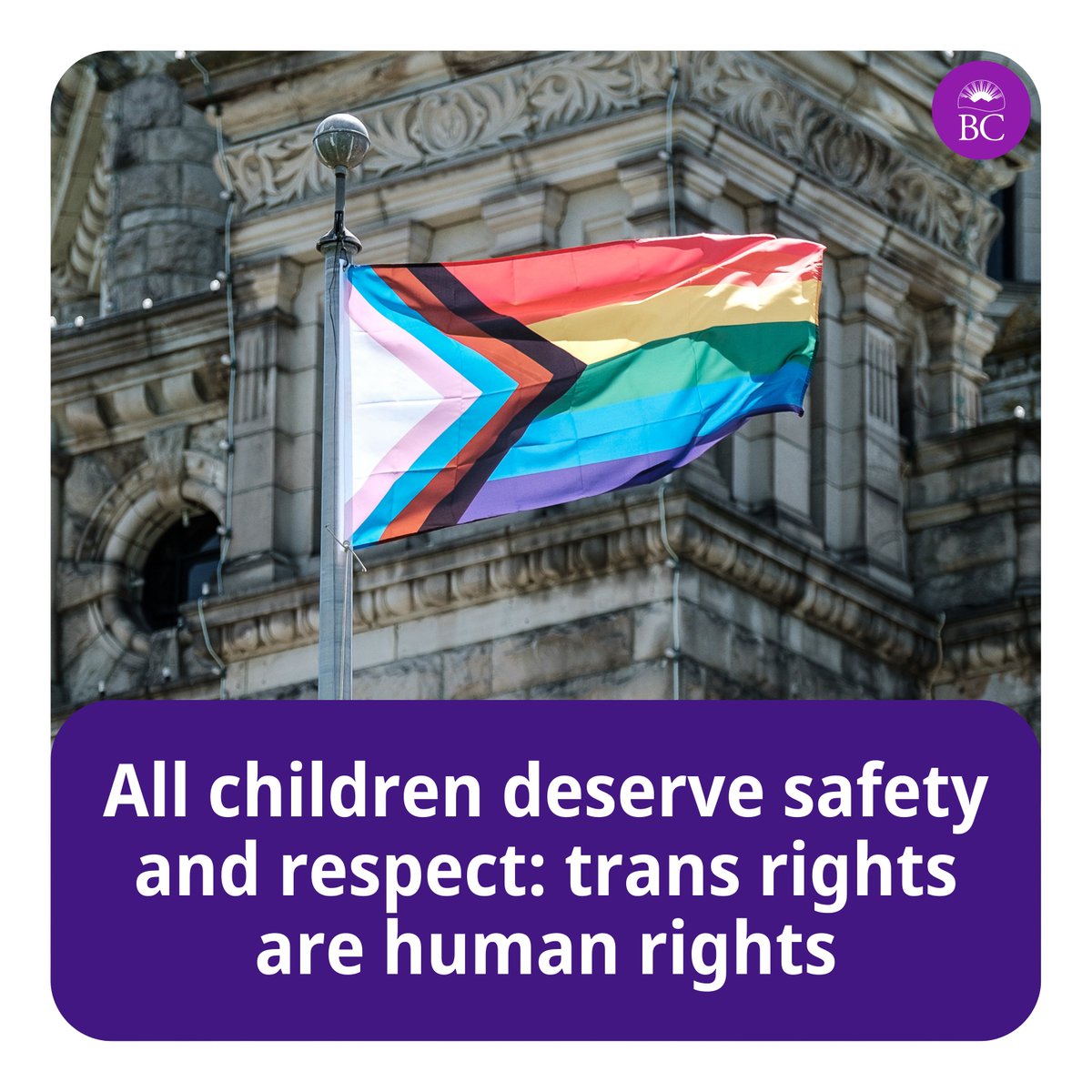 BCGovNews's tweet photo. All children should feel safe and respected. A supportive environment is essential for Two-Spirit, trans and non-binary youth. We'll continue to work to ensure that all young people experience safety and have equal opportunities to learn and grow. https://t.co/QmK5yARWVU https://t.co/pYiytkzius