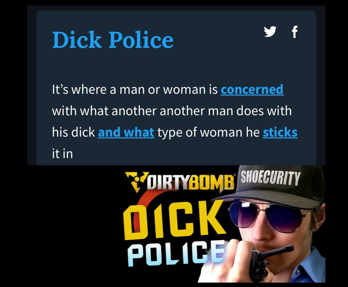 one234and5's tweet photo. @swishnomiss @swishnomiss the #DickPolice 🚨🍆👮🏿♂️🚨 https://t.co/J9EkICZmEt