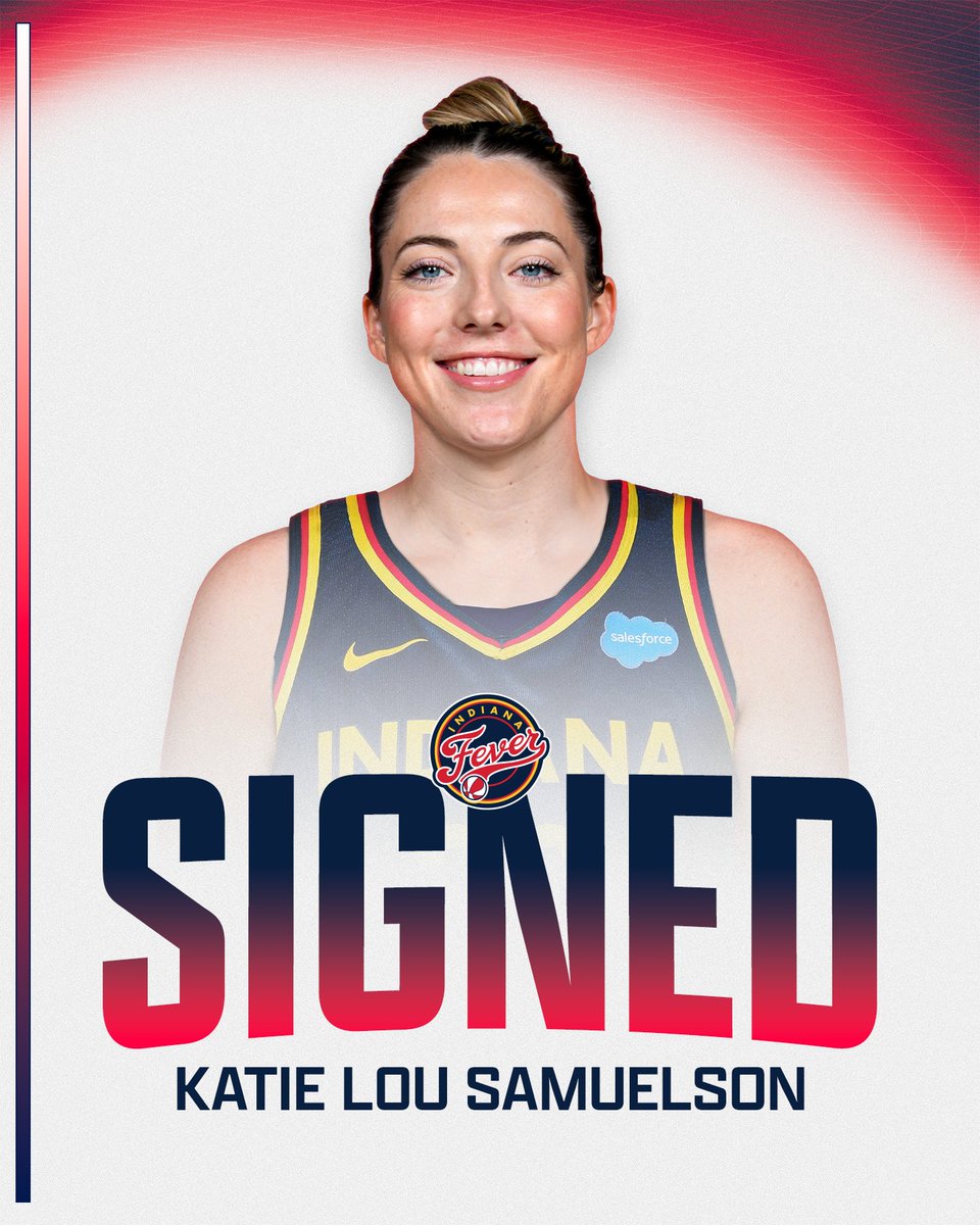 We have signed forward Katie Lou Samuelson.

welcome to Indy, <a href="/33katielou/">Katie Lou Samuelson</a>!

📝 on.nba.com/42rg5Dy